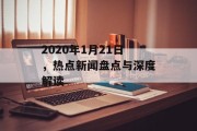 2020年1月21日，热点新闻盘点与深度解读
