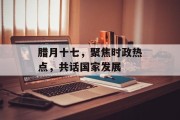 腊月十七，聚焦时政热点，共话国家发展