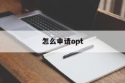 怎么申请opt