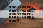 沈阳科技大学毕业后，职业规划与未来发展，沈阳科技大学毕业后，职业规划与未来发展的策略思考