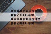 大学毕业后如何选择适合自己的A4L车型，大学毕业后如何选择适合自己的A4L车型