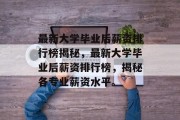 最新大学毕业后薪资排行榜揭秘，最新大学毕业后薪资排行榜，揭秘各专业薪资水平。