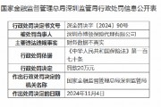 深圳市博领保险代理被罚20万元：因财务数据不真实