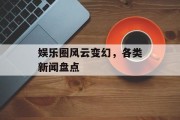 娱乐圈风云变幻，各类新闻盘点