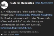 德国政府称其将无力阻止裕信银行恶意收购德国商业银行