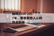 回顾2016-2017年，那些震撼人心的热点新闻