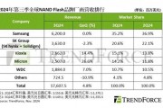 机构：2024第三季度全球NAND闪存产业营收增长4.8%