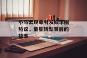 小马云现象引发娱乐圈热议，童星转型背后的故事