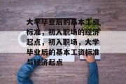 大学毕业后的基本工资标准，初入职场的经济起点，初入职场，大学毕业后的基本工资标准与经济起点