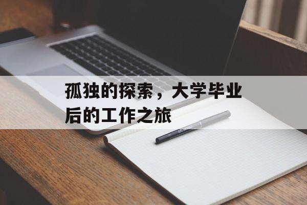 孤独的探索，大学毕业后的工作之旅