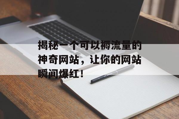 揭秘一个可以褥流量的神奇网站，让你的网站瞬间爆红！
