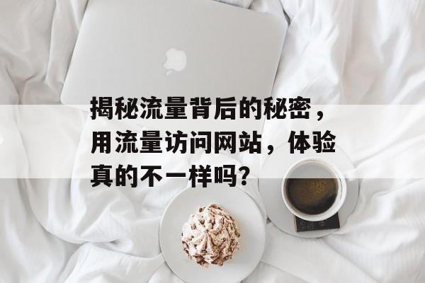 揭秘流量背后的秘密，用流量访问网站，体验真的不一样吗？