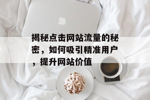 揭秘点击网站流量的秘密，如何吸引精准用户，提升网站价值