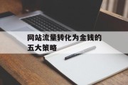 网站流量转化为金钱的五大策略
