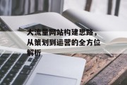 大流量网站构建思路，从策划到运营的全方位解析