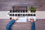 直播网站流量费，揭秘网络直播行业的隐形杀手