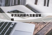 半次元的提升流量值策略