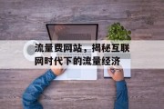 流量费网站，揭秘互联网时代下的流量经济
