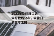 2023年沈阳理工大学分数线公布，学霸们的高考之路