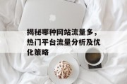 揭秘哪种网站流量多，热门平台流量分析及优化策略