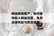 揭秘网络黑产，如何查询他人网站流量，及其法律风险与防范措施