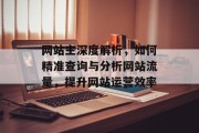 网站主深度解析，如何精准查询与分析网站流量，提升网站运营效率