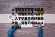 大学毕业后农村支教政策，青春的奉献与成长，大学毕业后农村支教政策，青春的奉献与成长之旅