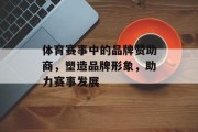 体育赛事中的品牌赞助商，塑造品牌形象，助力赛事发展