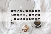 北京之梦，大学毕业后的销售之旅，北京之梦，大学毕业后的销售之旅