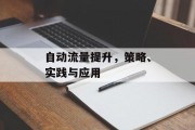 自动流量提升，策略、实践与应用