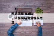 网站流量 Baike，揭秘网站流量增长之道
