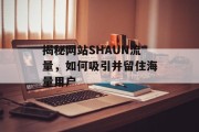 揭秘网站SHAUN流量，如何吸引并留住海量用户