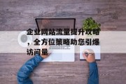 企业网站流量提升攻略，全方位策略助您引爆访问量