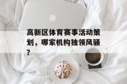 高新区体育赛事活动策划，哪家机构独领风骚？