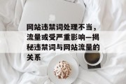 网站违禁词处理不当，流量或受严重影响—揭秘违禁词与网站流量的关系