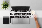 CBA山东西王篮球赛事，激情燃烧的赛场，展现篮球运动的魅力
