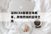 深圳CBA联赛主场赛事，激情燃烧的篮球之夜