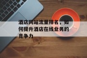 酒店网站流量排名，如何提升酒店在线业务的竞争力