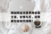 揭秘网站流量费用收取之谜，合理与否，消费者权益如何保障？