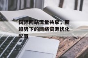 国际网站流量共享，新趋势下的网络资源优化配置