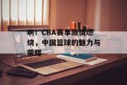 啊！CBA赛事激情燃烧，中国篮球的魅力与荣耀