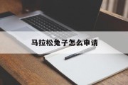 马拉松兔子怎么申请