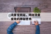 流量宝网站，揭秘流量变现的神秘世界