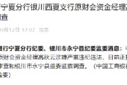 工商银行宁夏分行银川西夏支行原财会资金经理高秋云接受纪律审查和监察调查
