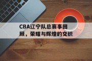 CBA辽宁队总赛事回顾，荣耀与辉煌的交织