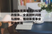 公益体育赛事不达标整改报告，全面剖析问题与措施，推动体育事业健康发展