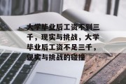 大学毕业后工资不到三千，现实与挑战，大学毕业后工资不足三千，现实与挑战的碰撞