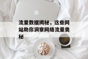 流量数据揭秘，这些网站助你洞察网络流量奥秘