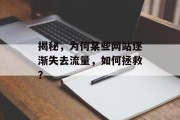 揭秘，为何某些网站逐渐失去流量，如何拯救？