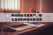揭秘网站流量黑产，暗流涌动的网络灰色地带